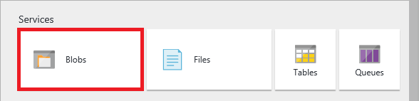 Opening blob storage