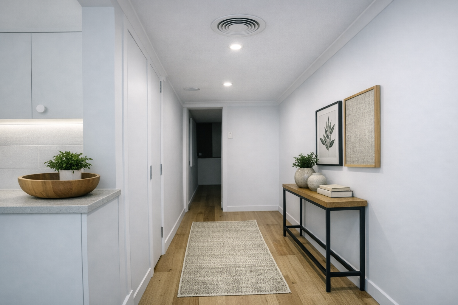 Hallway rendered vision